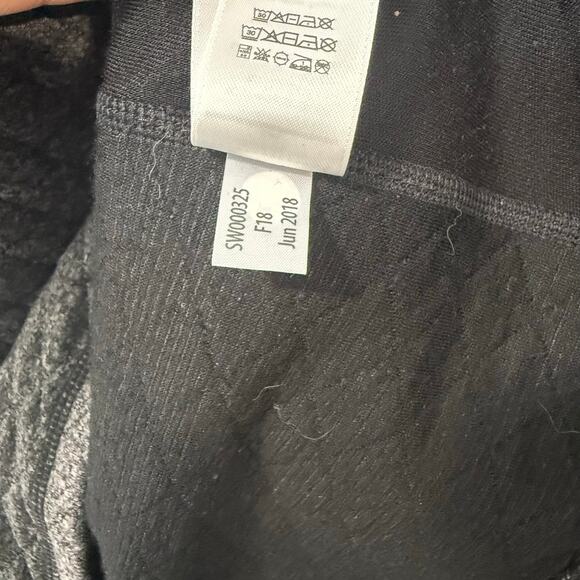 Smartwool Women's Diamond Peak Quilted Dress Black Grey Wool Medium Long Sleeve - Picture 6 of 8